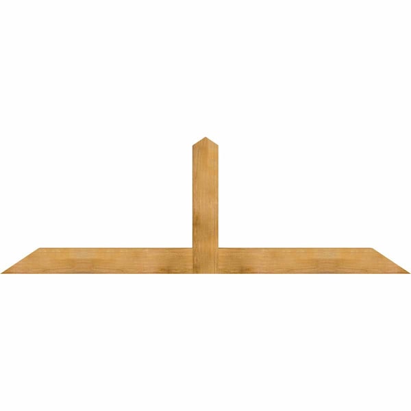 Ekena Millwork Portland Rough Sawn Timber Gable Bracket, Western Red Cedar, 96"W x 32"H x 4"D x 6"F, 8/12 Pitch GBW096X32X0406POR00RWR - main